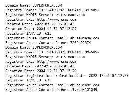 SuperForex_WhoIs