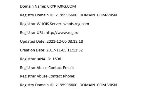CryptoKG - Domain